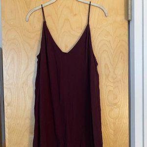 Maroon Aritzia Slip Dress
